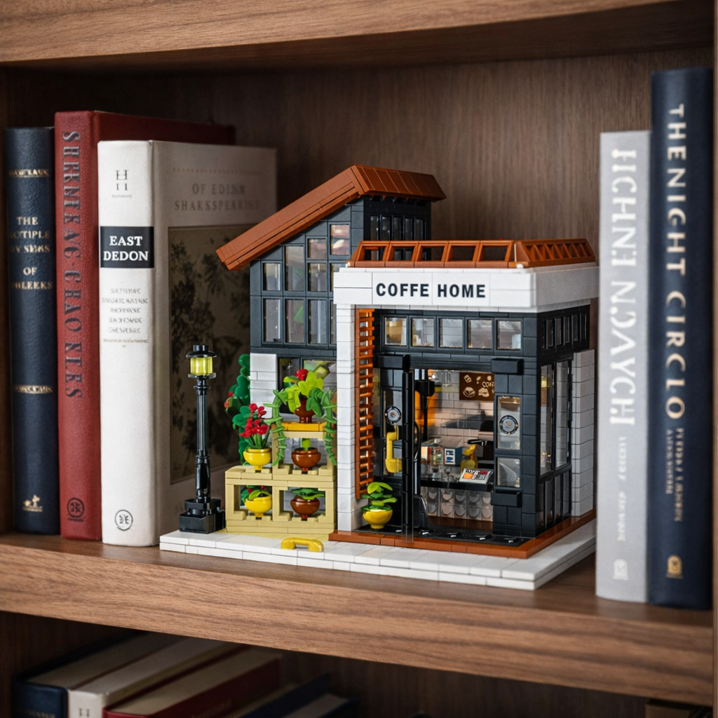 Cafetería Clásica con iluminación