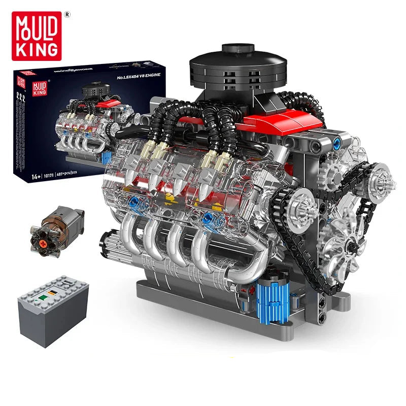 Motor V8 LSX454 | Mould King