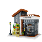 Cafetería Clásica con iluminación