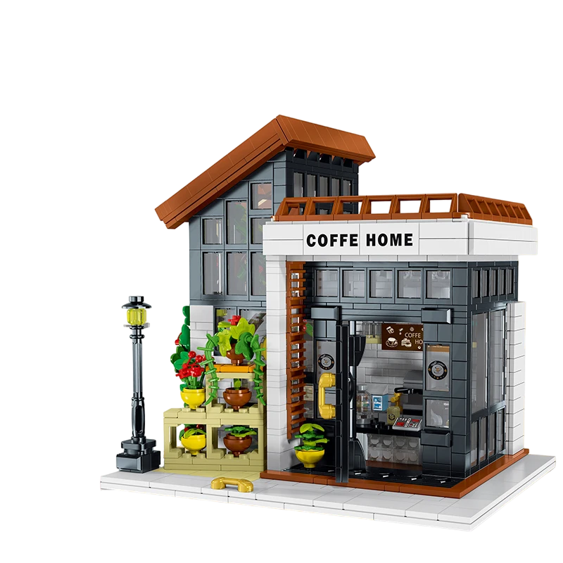 Cafetería Clásica con iluminación