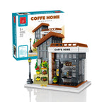 Cafetería Clásica con iluminación