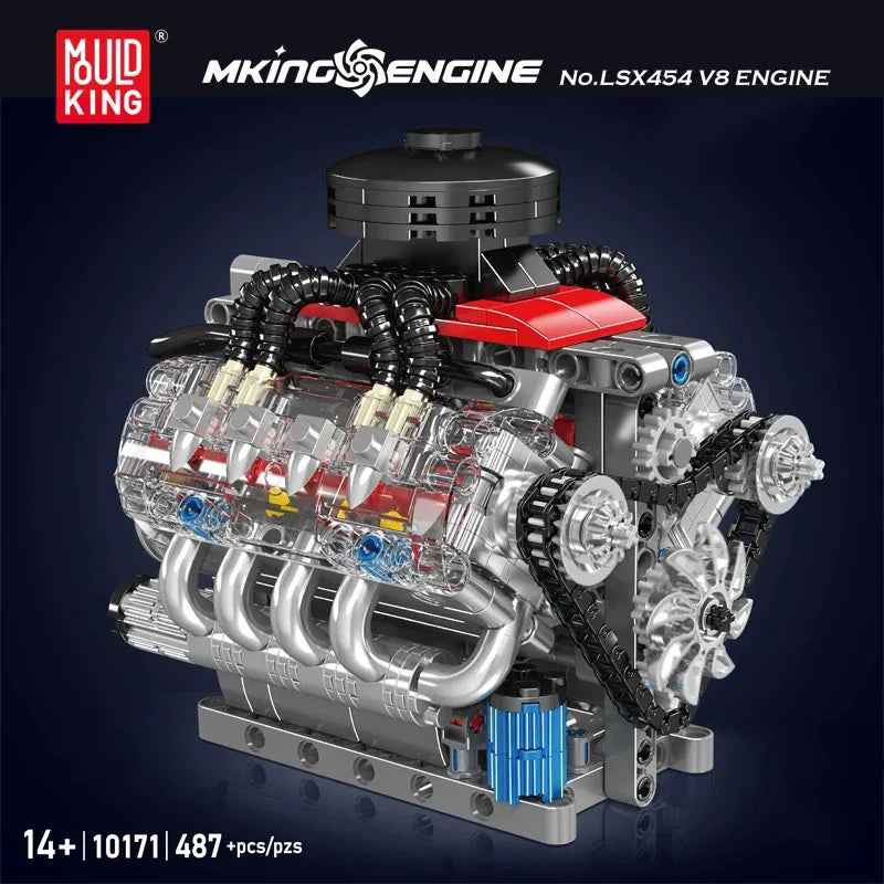 Motor V8 LSX454 | Mould King